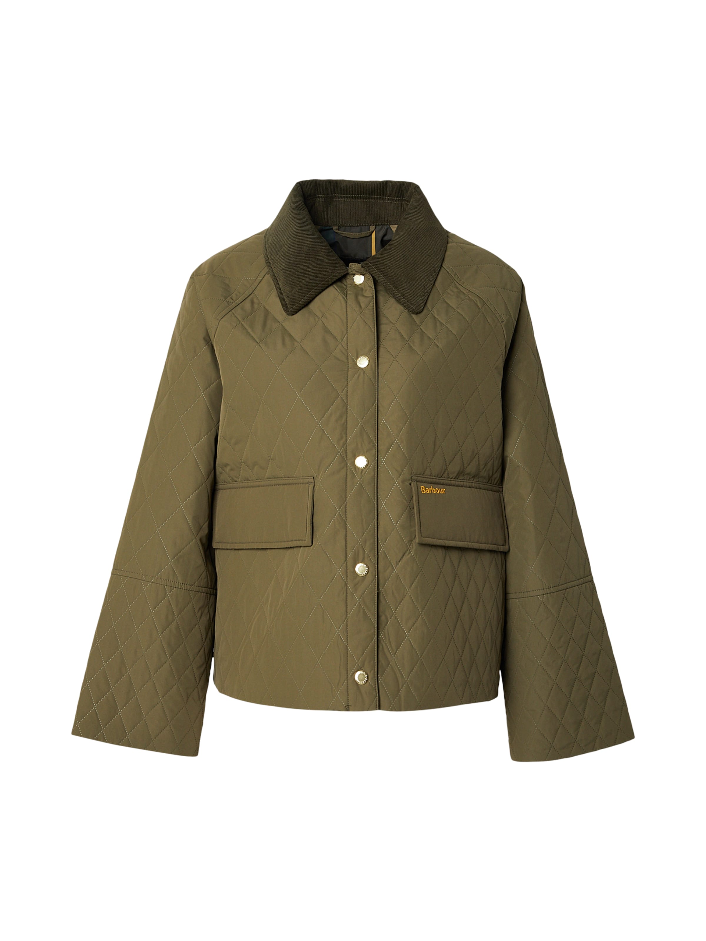 Barbour Veste mi-saison en vert, Vue avec produit