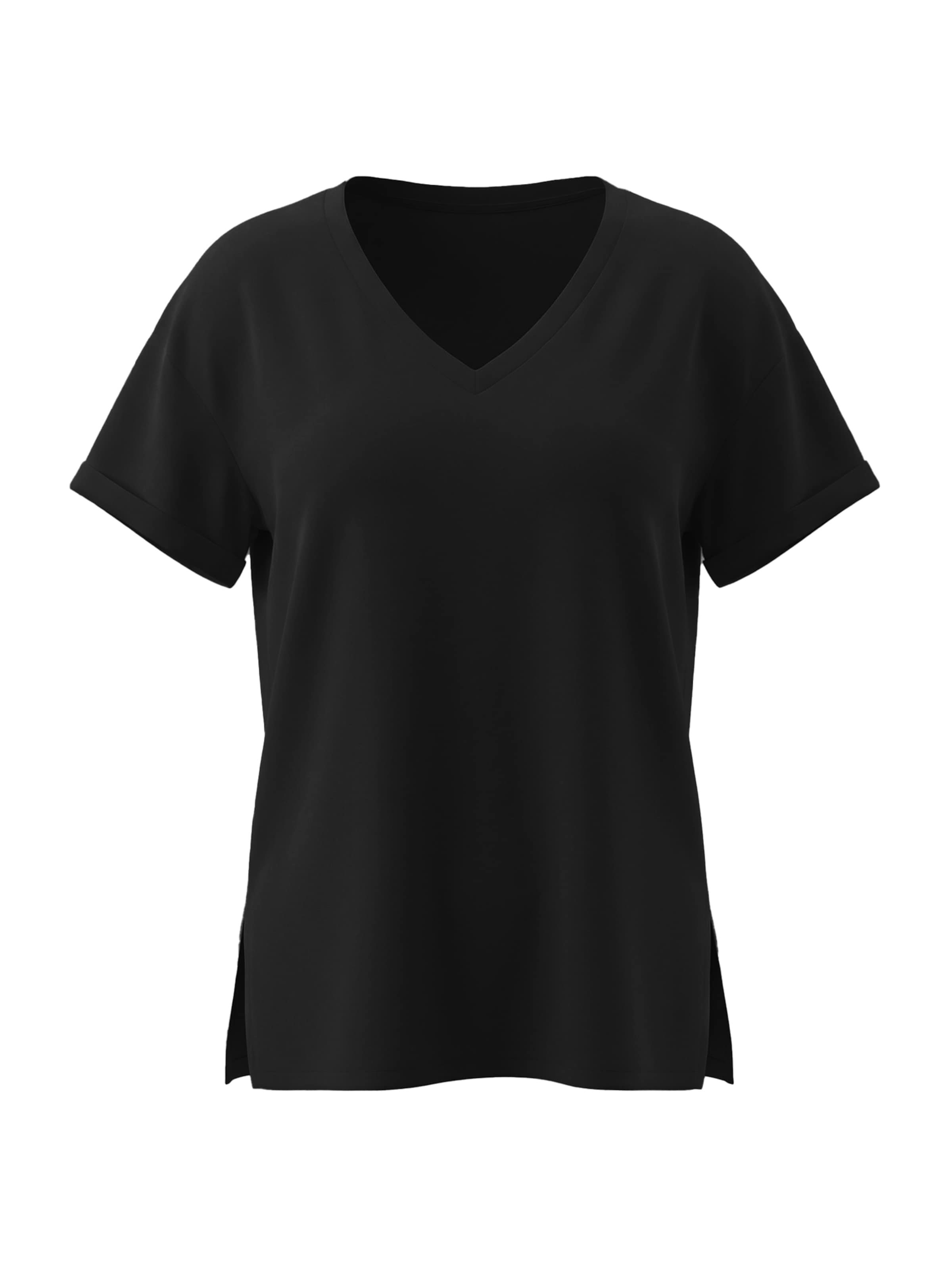 Tricou supradimensional de la Imily Bela pe negru: față