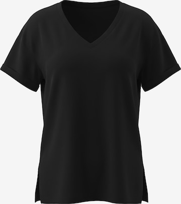 Tricou supradimensional de la Imily Bela pe negru: față