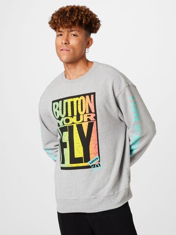 LEVI'S ® Regular fit Sweatshirt 'Relaxd Graphic Crew' in Grijs: voorkant