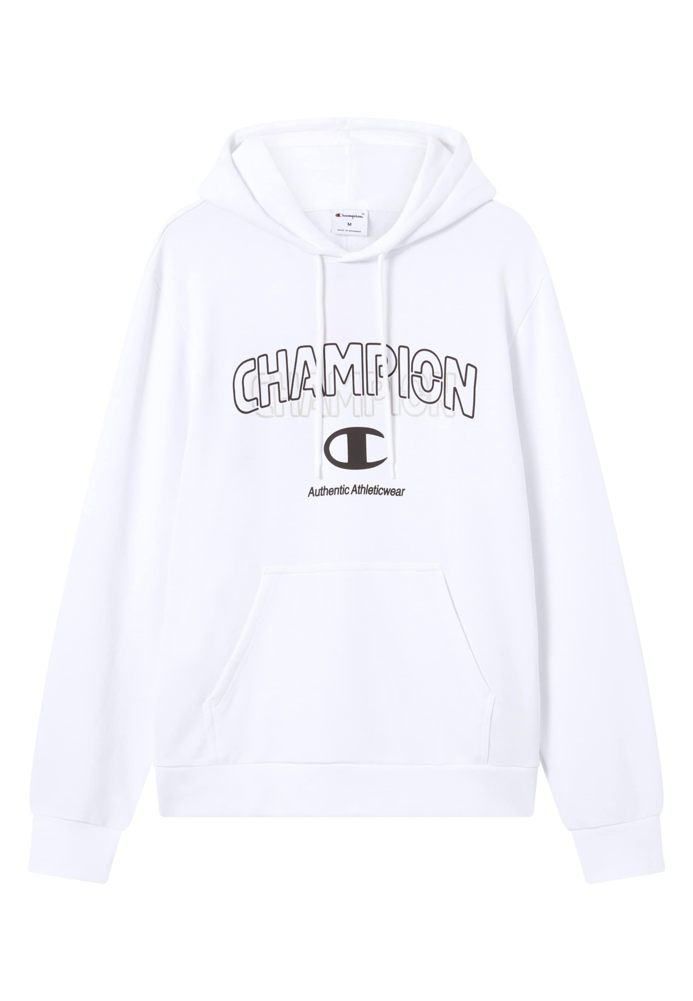Champion Authentic Athletic Apparel Sweatshirt in White: front