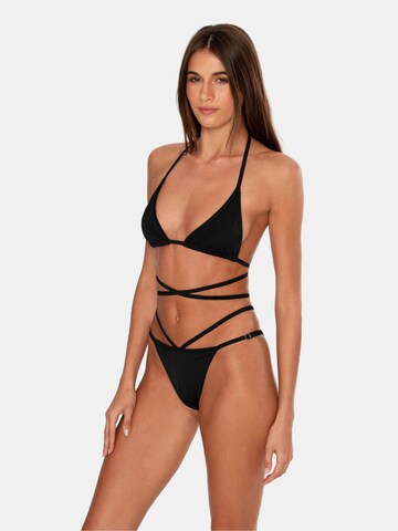 OW Collection Triangle Bikini top in Black