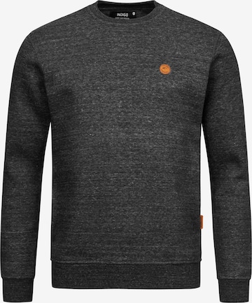 INDICODE JEANS Pullover 'Luk' in Schwarz: predná strana