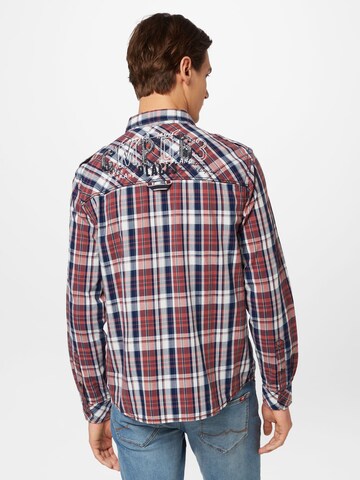 CAMP DAVID Regular fit Button Up Shirt in Red