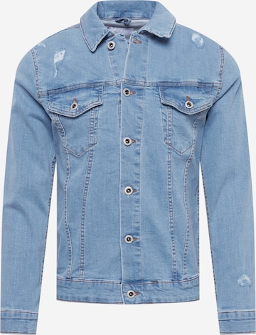 Lindbergh Between-Season Jacket in Blue: front