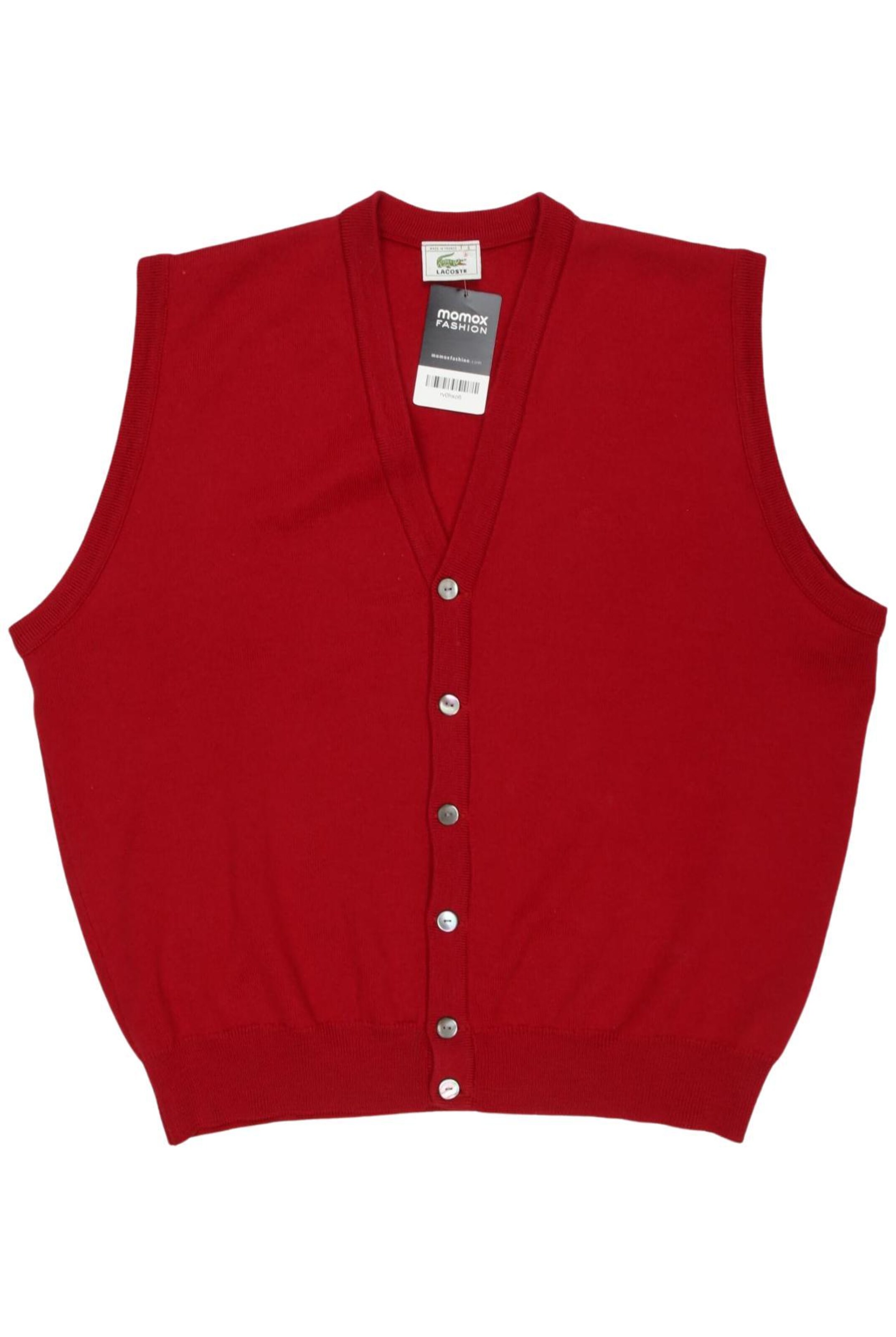 LACOSTE Vest in XL in Red: front