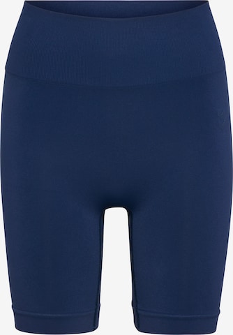 Hummel Slim fit Workout Pants 'Flow' in Blue: front