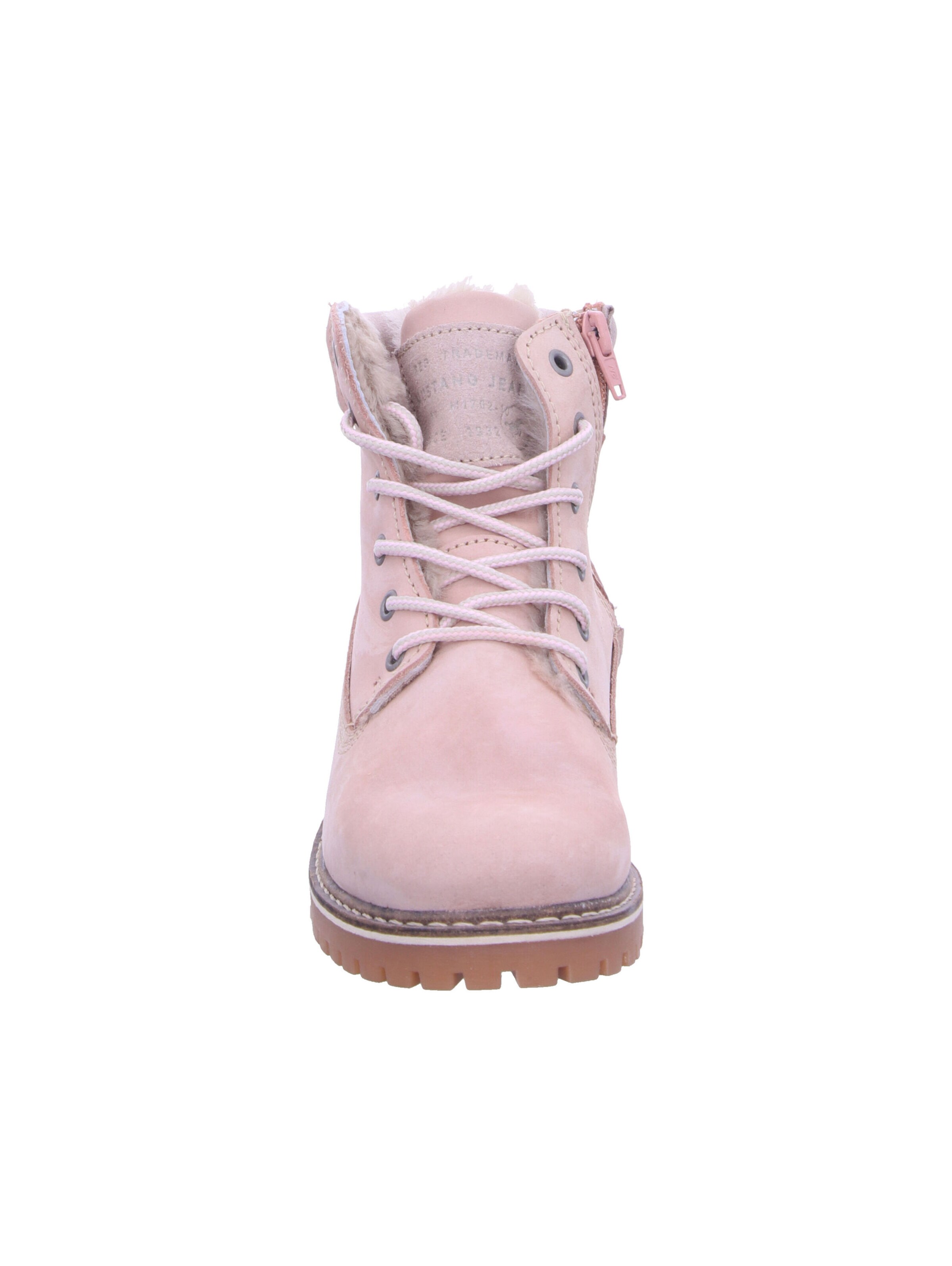 MUSTANG Lace-Up Ankle Boots in Pink