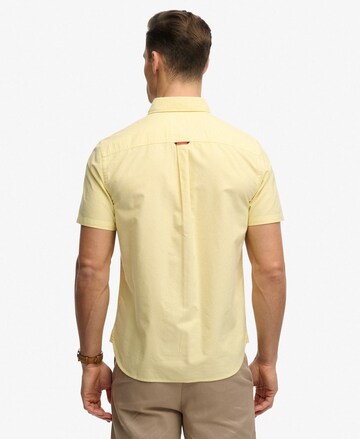 Superdry & Co Regular fit Overhemd 'Essentials Oxford' in Geel