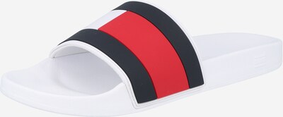 TOMMY HILFIGER Muiltjes in de kleur Navy / Rood / Wit, Productweergave