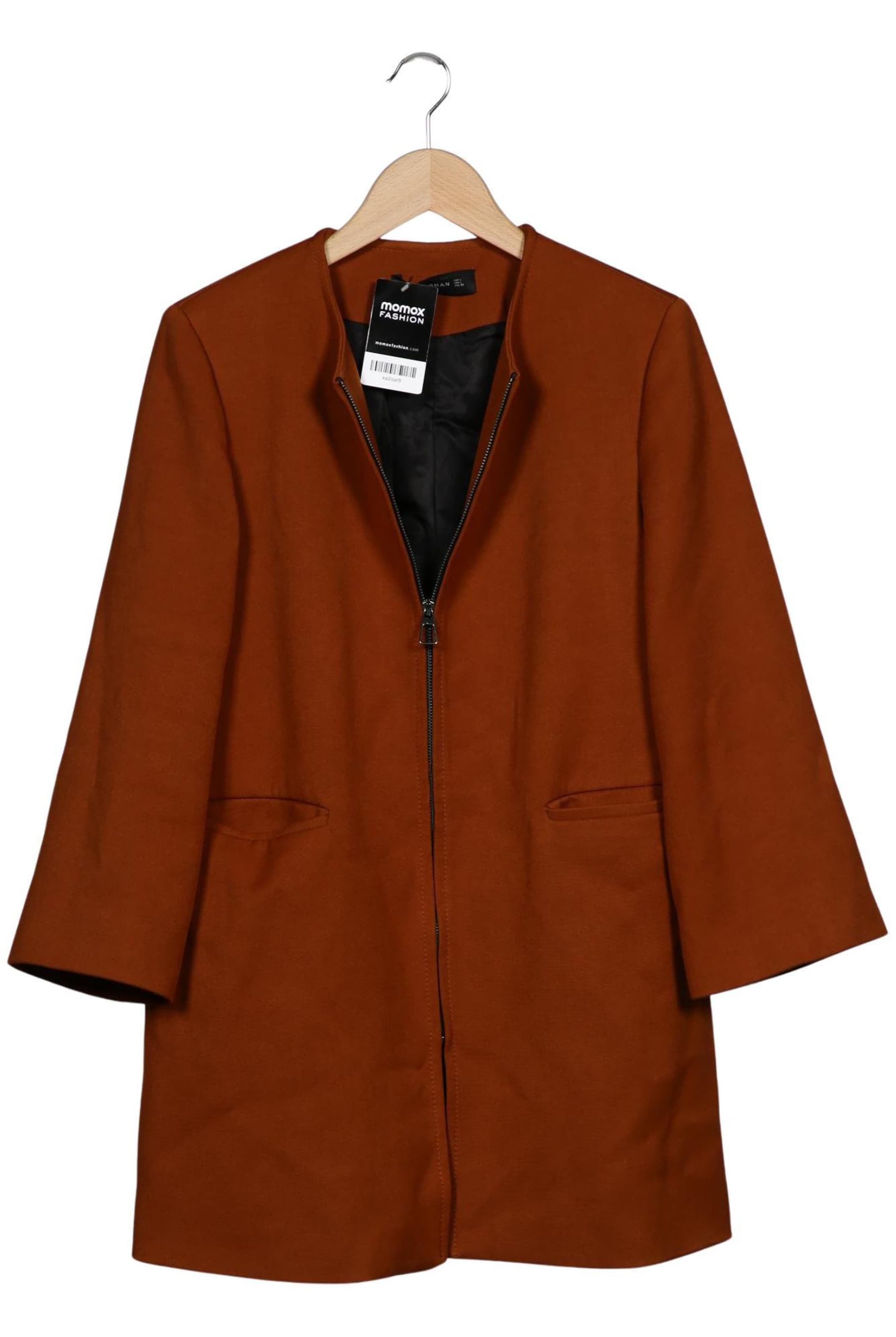 ZARA Jacket & Coat in L in Brown: front