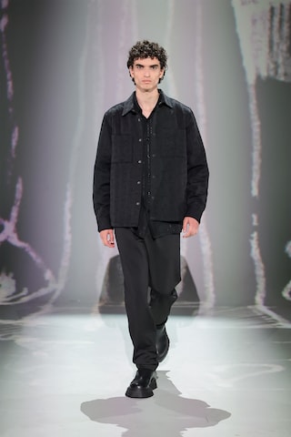 Effilé Pantalon chino WE Fashion en noir