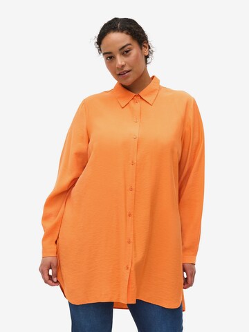 Zizzi Blouse 'Chaima' in Orange: front