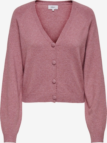 ONLY Strickjacke 'RICA' in Pink: predná strana