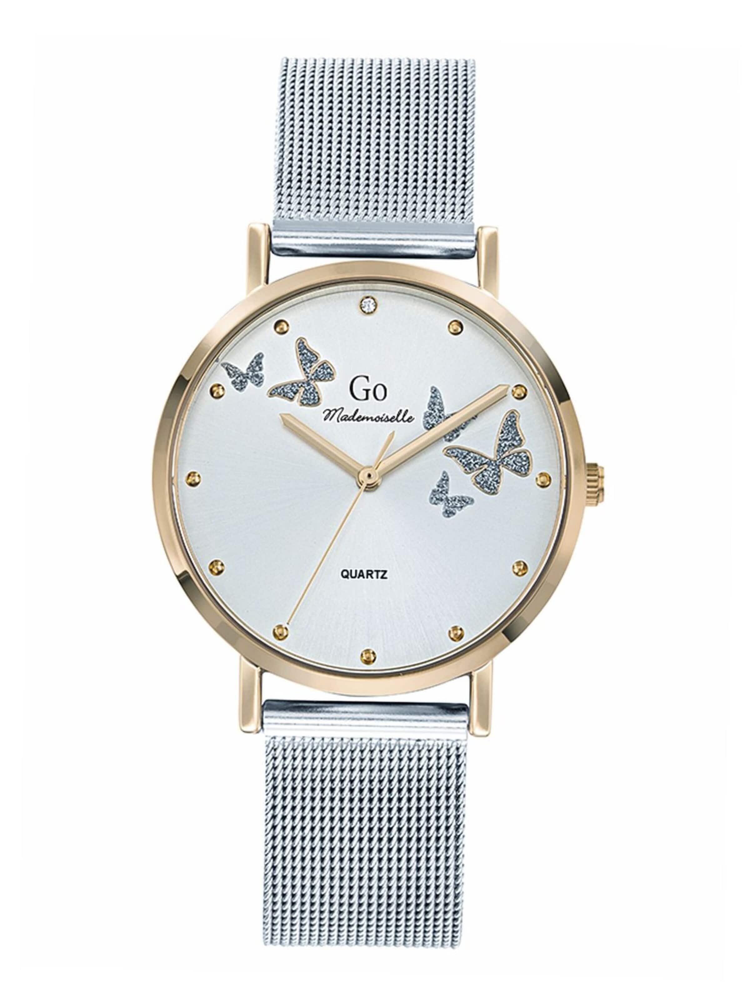 Montre à affichage analogique GO GirlOnly en argent : devant