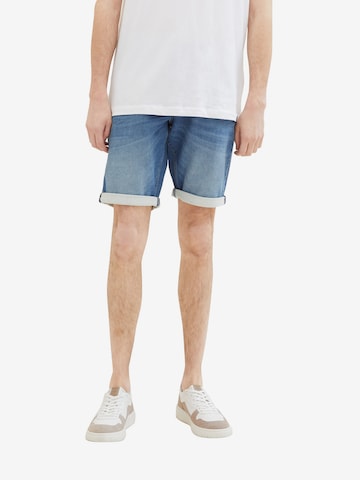 TOM TAILOR Regular Shorts 'Josh' in Blau: predná strana