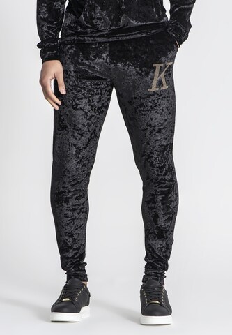 Gianni Kavanagh Tapered Hose in Schwarz: Vorderseite