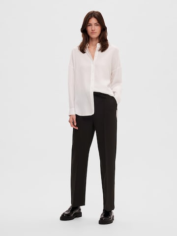 SELECTED FEMME Regular Pleated Pants 'VINNIE' in Black