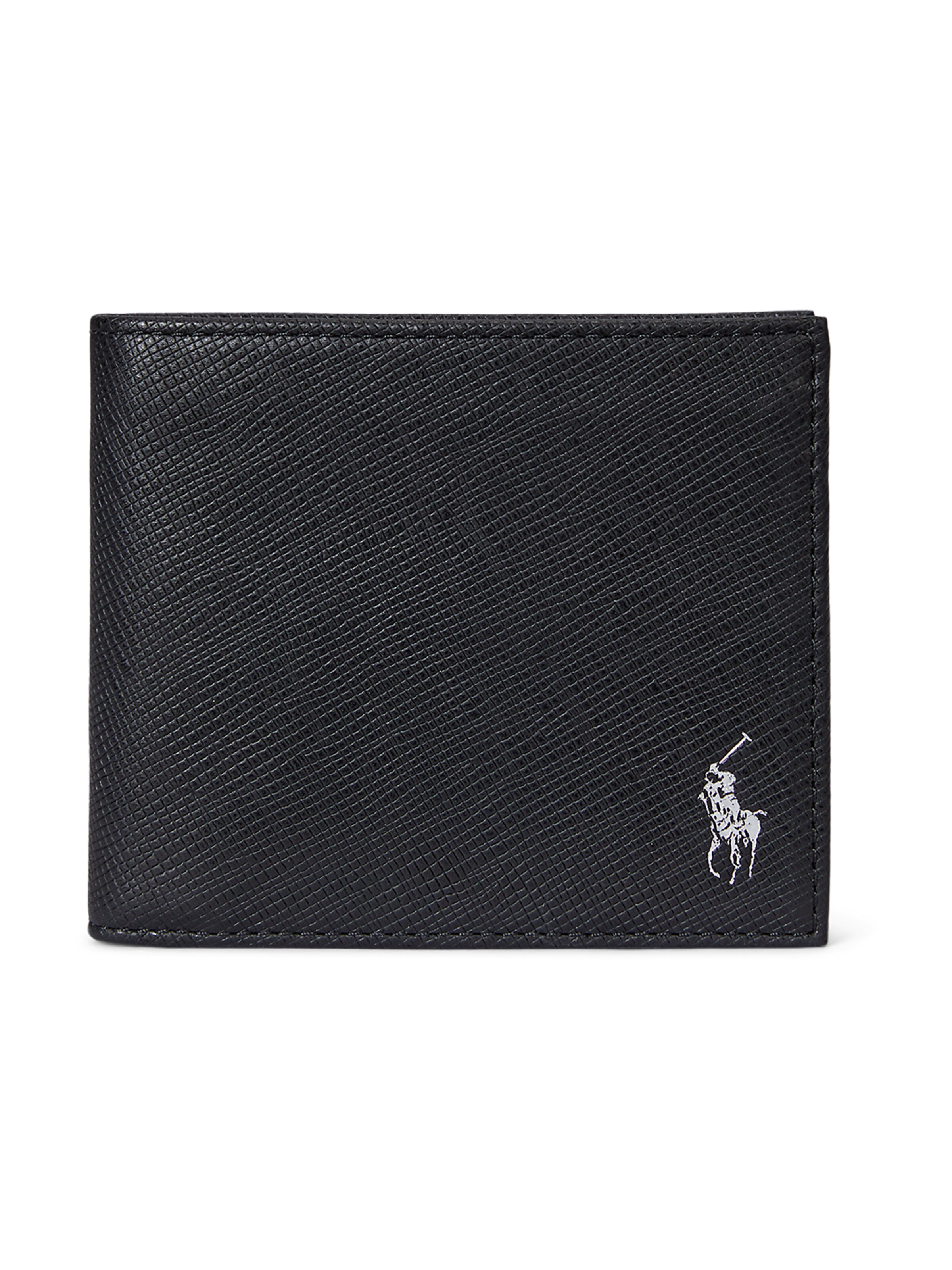 Porte-monnaies Polo Ralph Lauren en noir : devant
