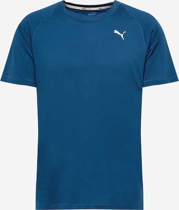 T-Shirt fonctionnel PUMA en bleu : devant