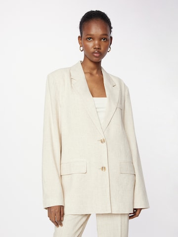 Blazer Gina Tricot en beige : devant