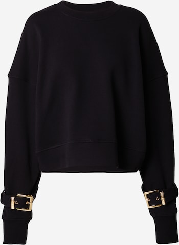 Hoermanseder x About You Sweatshirt 'Carola' in Zwart: voorkant