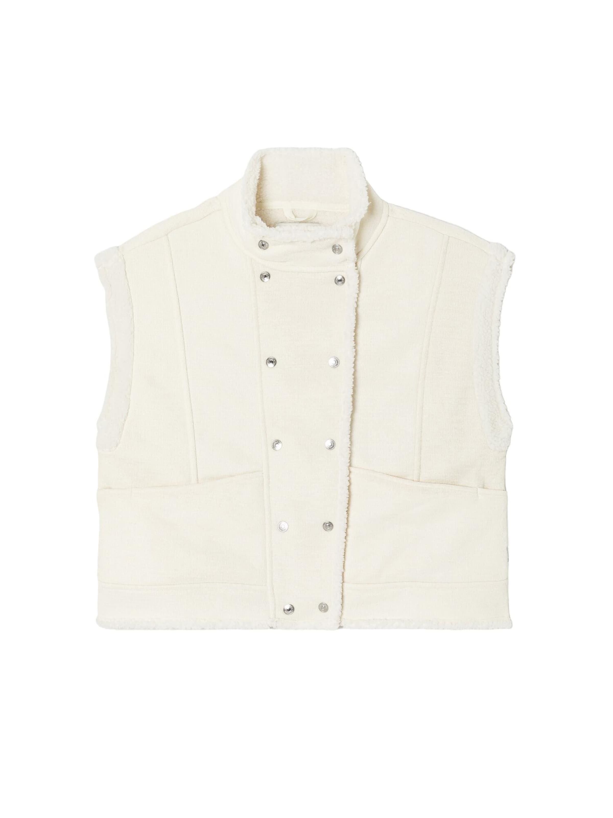 Le Temps Des Cerises Vest 'Fuji' in White: front