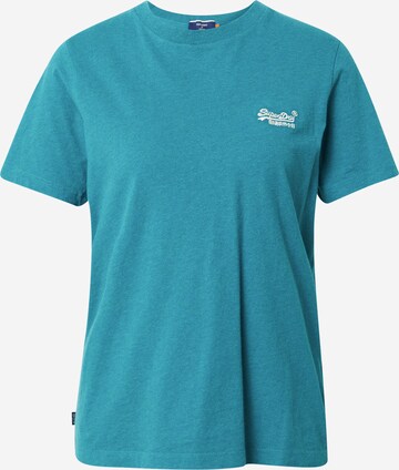 T-shirt 'Classic' Superdry en vert : devant