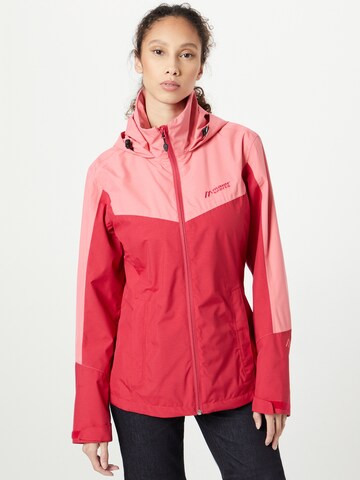 Veste outdoor Maier Sports en rouge : devant