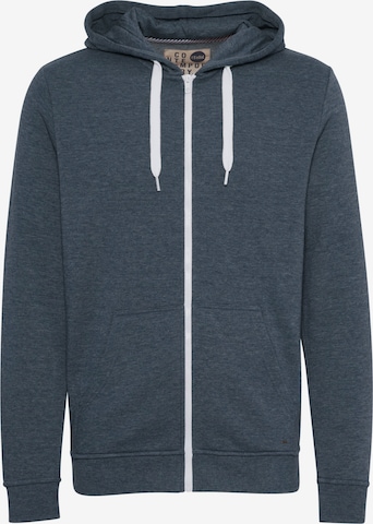 !Solid Zip-Up Hoodie 'Olli' in Blue: front