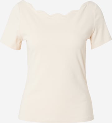 T-shirt 'Charlotta' ABOUT YOU en beige : devant