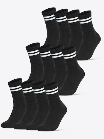 sockenkauf24 Athletic Socks in Black: front