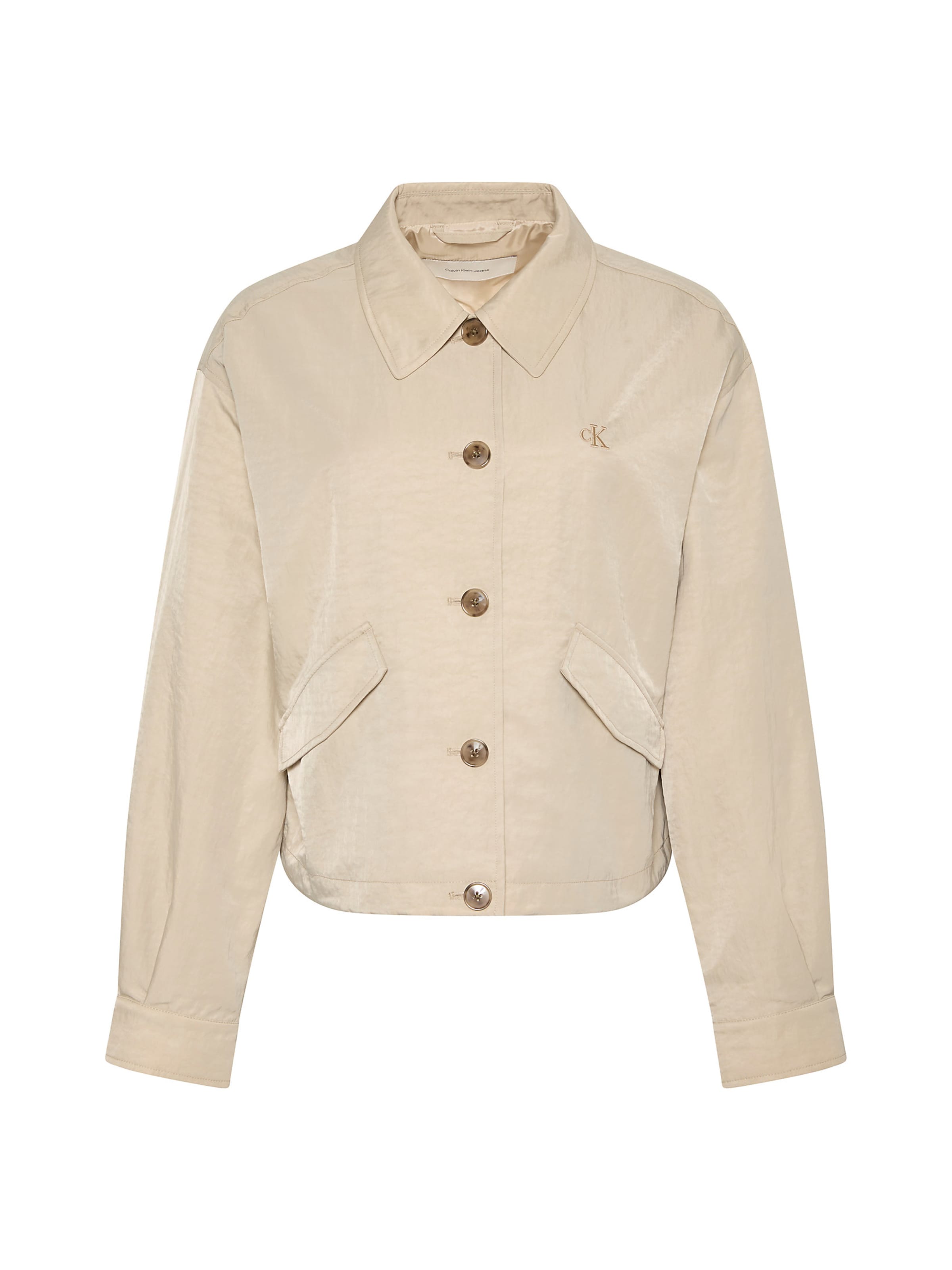 Calvin Klein Jeans Between-season jacket in Beige: front