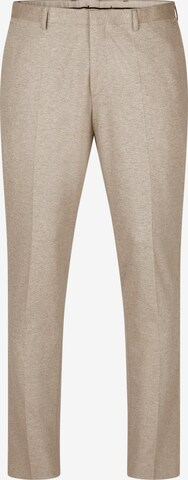 ROY ROBSON Pleat-Front Pants in Beige: front