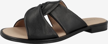 CAPRICE Mules in Black: front