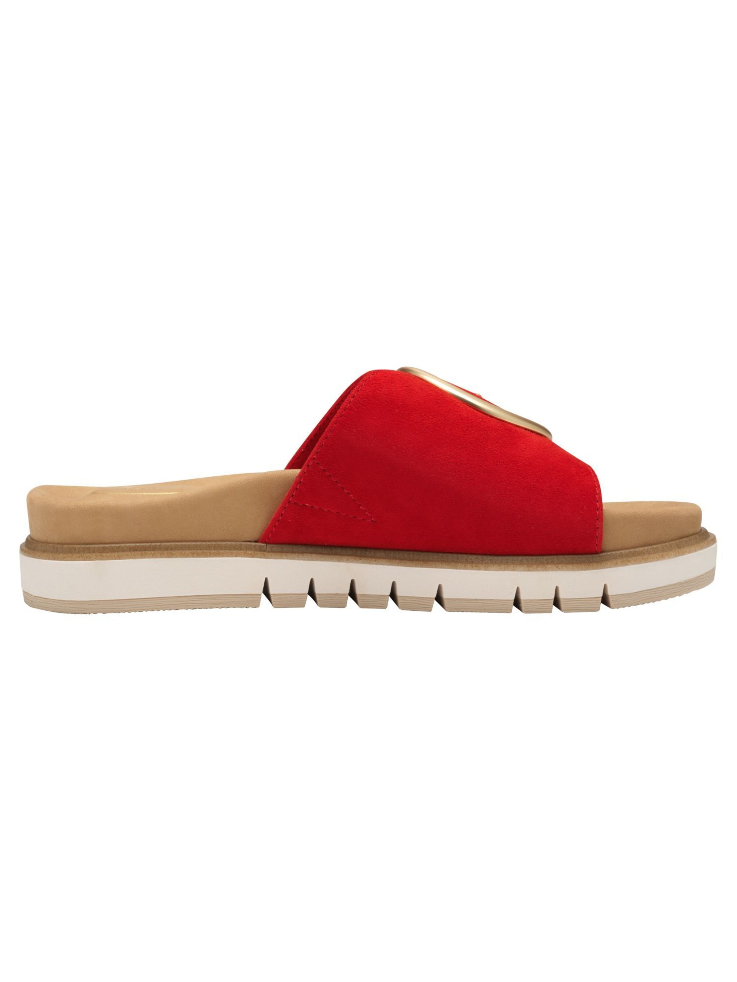 Tamaris Mules in Red