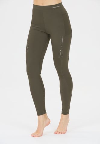 ENDURANCE Skinny Sportbroek 'Lindysa' in Groen: voorkant