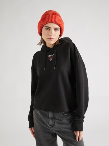 Tommy Jeans Sweatshirt 'Essential' in Zwart