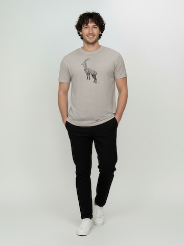 Maglia funzionale ' Loom Animal Ram ' di GREENBOMB in giallo