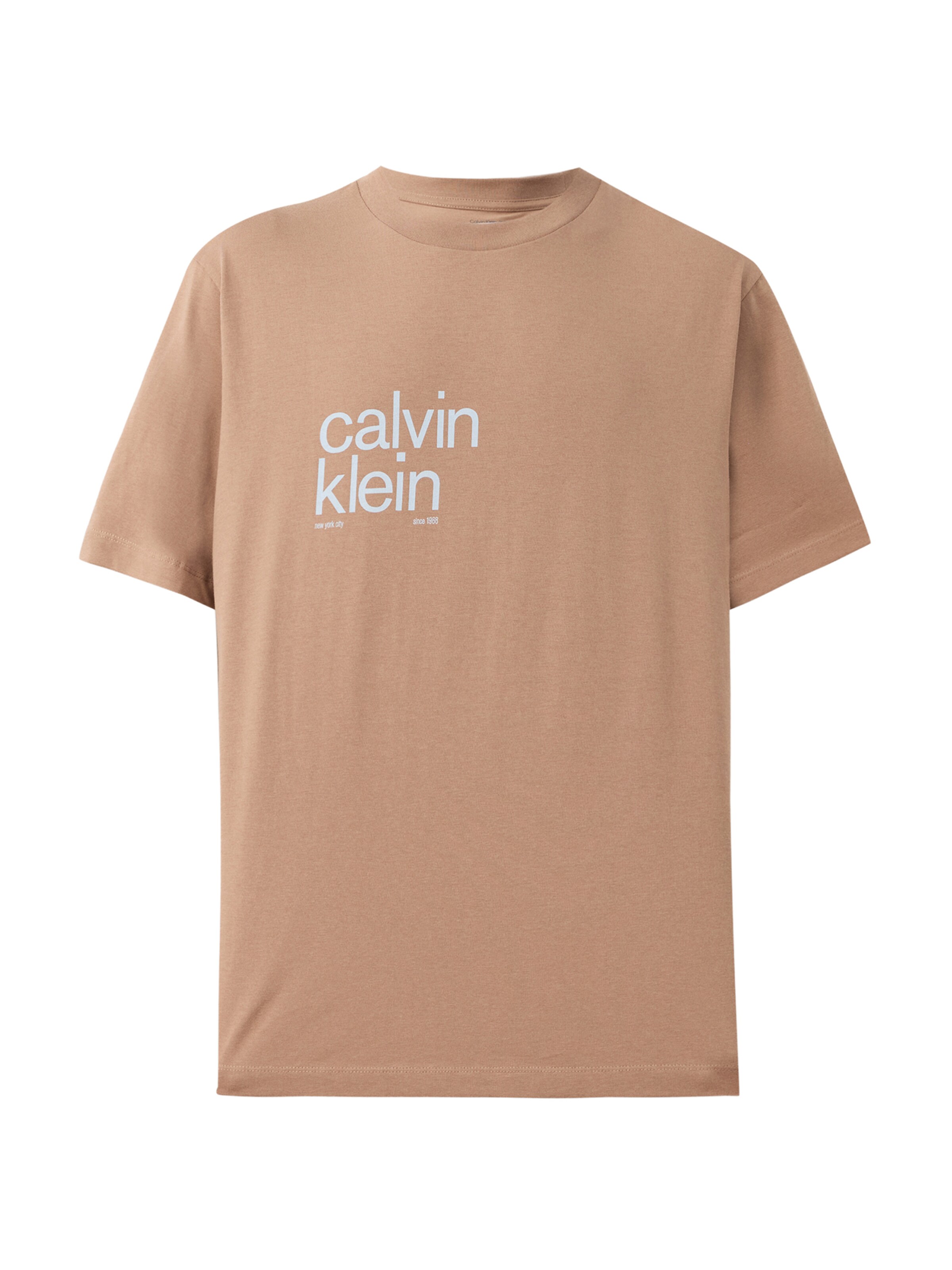 Calvin Klein Jeans Μπλουζάκι '20S IO' σε μπεζ: μπροστά