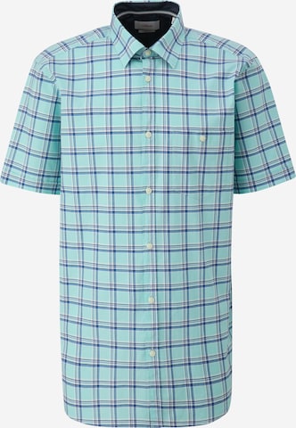 s.Oliver Regular fit Button Up Shirt in Blue: front