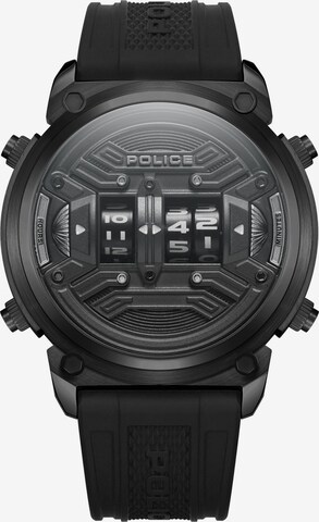 POLICE Analog Watch 'ROTOR' in Black: front