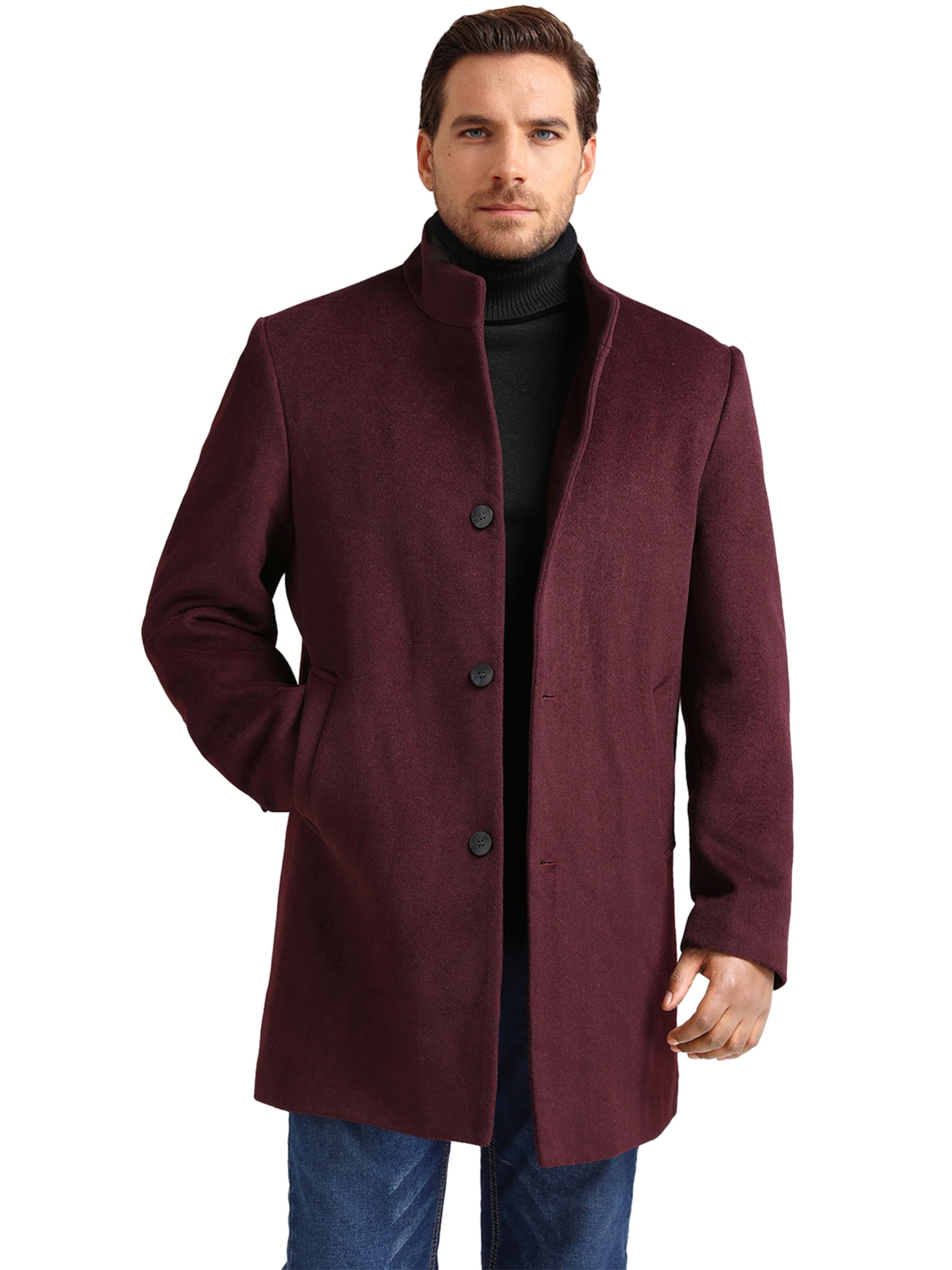 YOUTHUP Winter Coat 'Winterfester' in Red: front