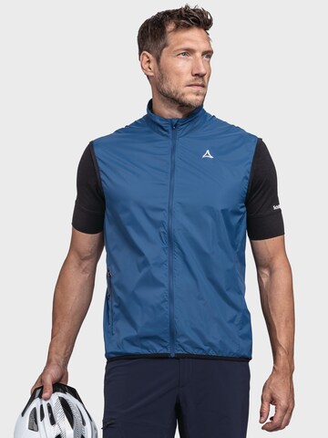 Schöffel Bodywarmer ' Bike Vest Style Cannobio MNS ' in Blauw: voorkant