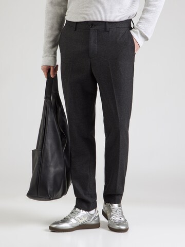 SELECTED Slim fit Pleated Pants 'SLHADAM' in Grey: front