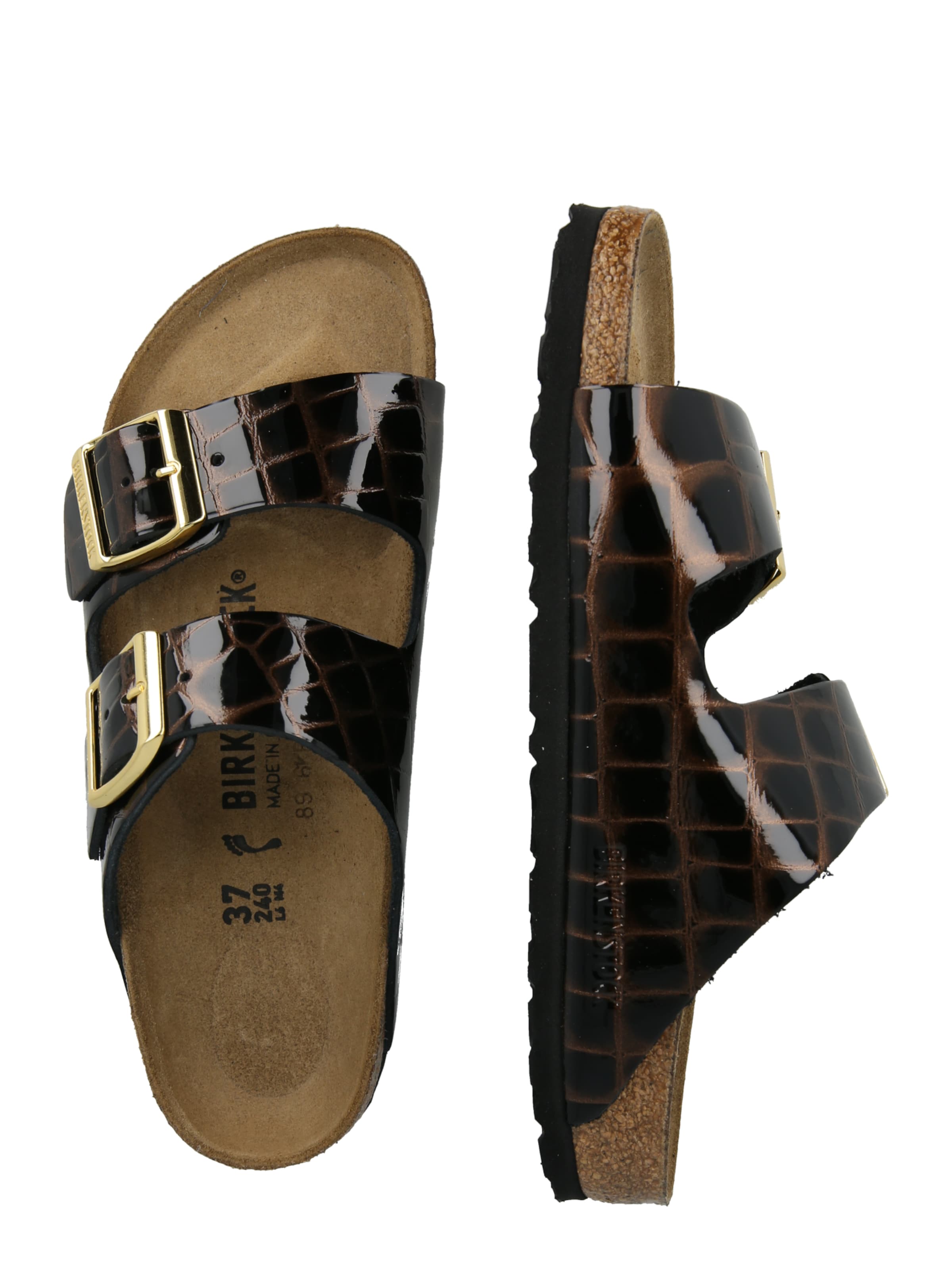 BIRKENSTOCK Pantolette 'Arizona' in Schwarz