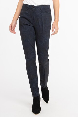 Recover Pants Slim fit Pleated Pants in Blue: front