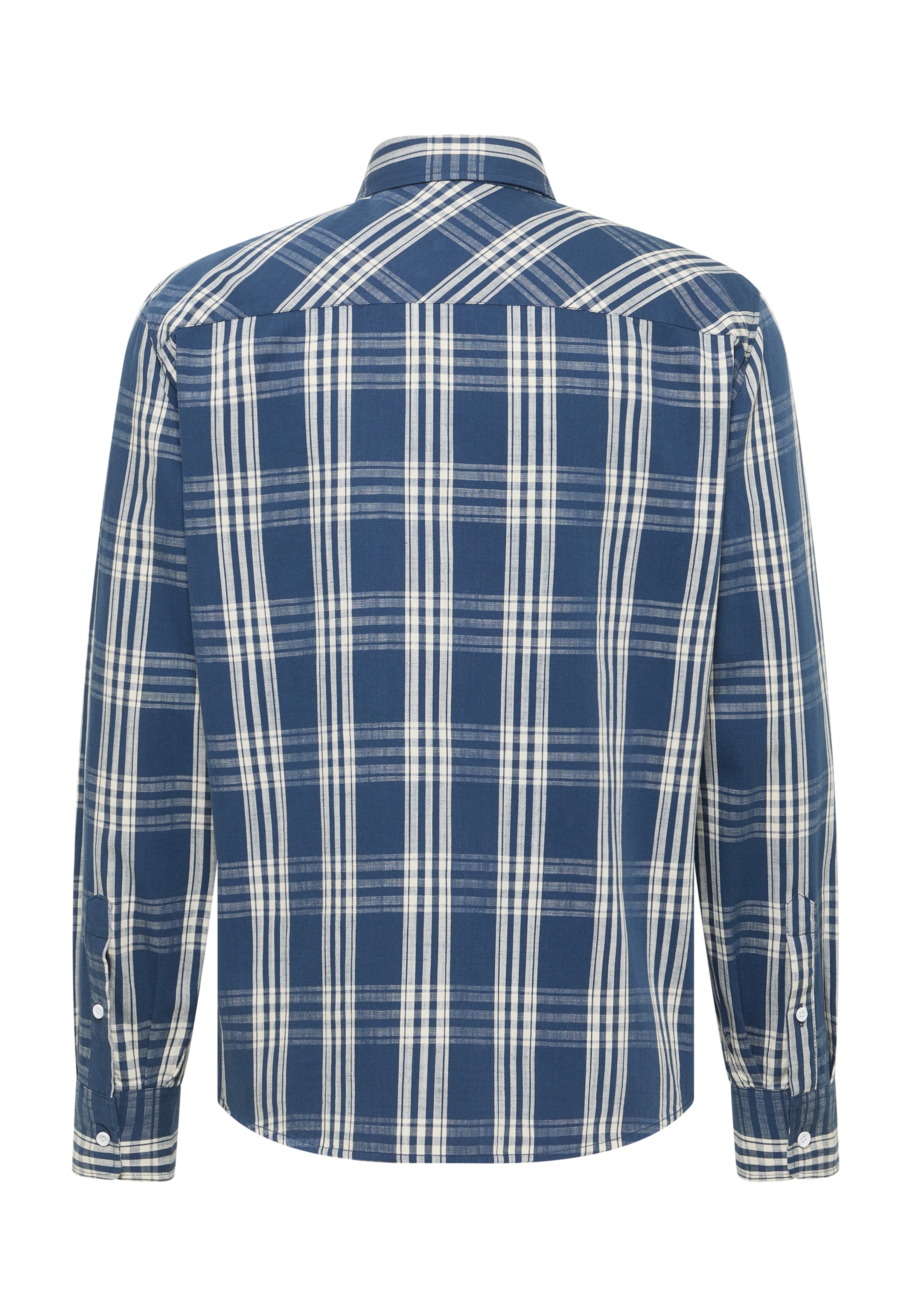 MUSTANG Regular fit Button Up Shirt ' Style Elmore ' in Blue