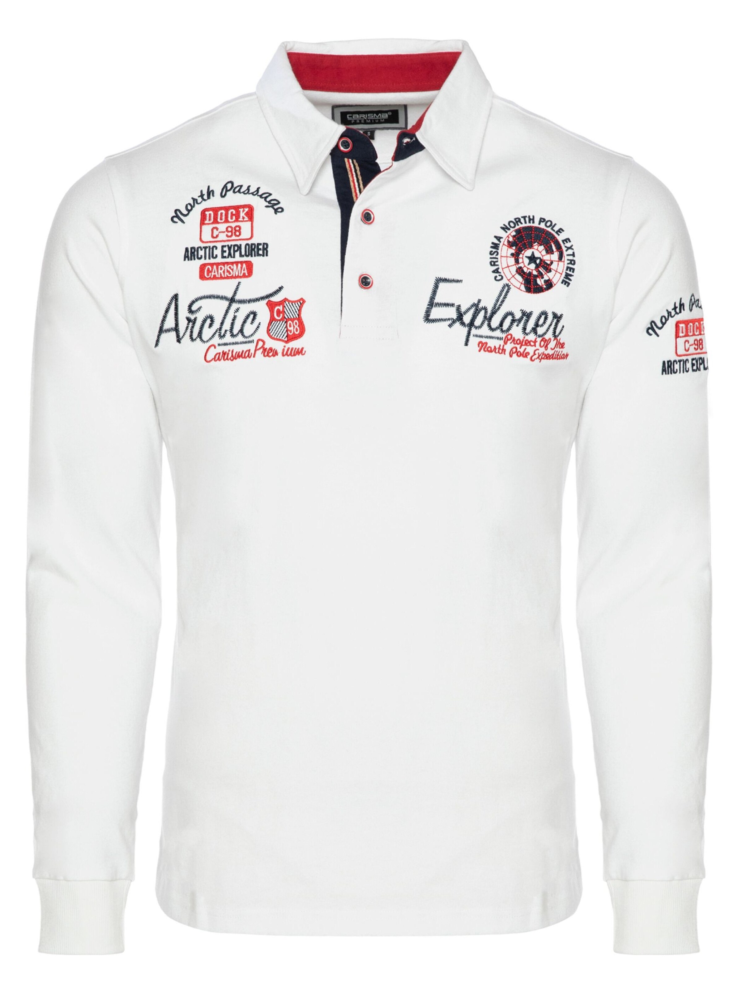 CARISMA Poloshirt in Weiß: Vorderseite