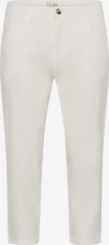 Cream Regular Trousers 'CRBerta' in White: front